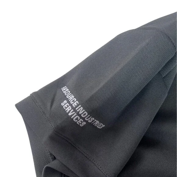 Nike CAT Polo Shirt Womens Large Gray Logo Embroidery Workwear Golf - Picture 5 of 7